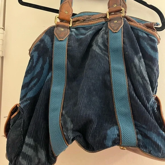 Marc by Marc Jacobs Blue and Brown Corduroy Tote Bag - Picture 5 of 7